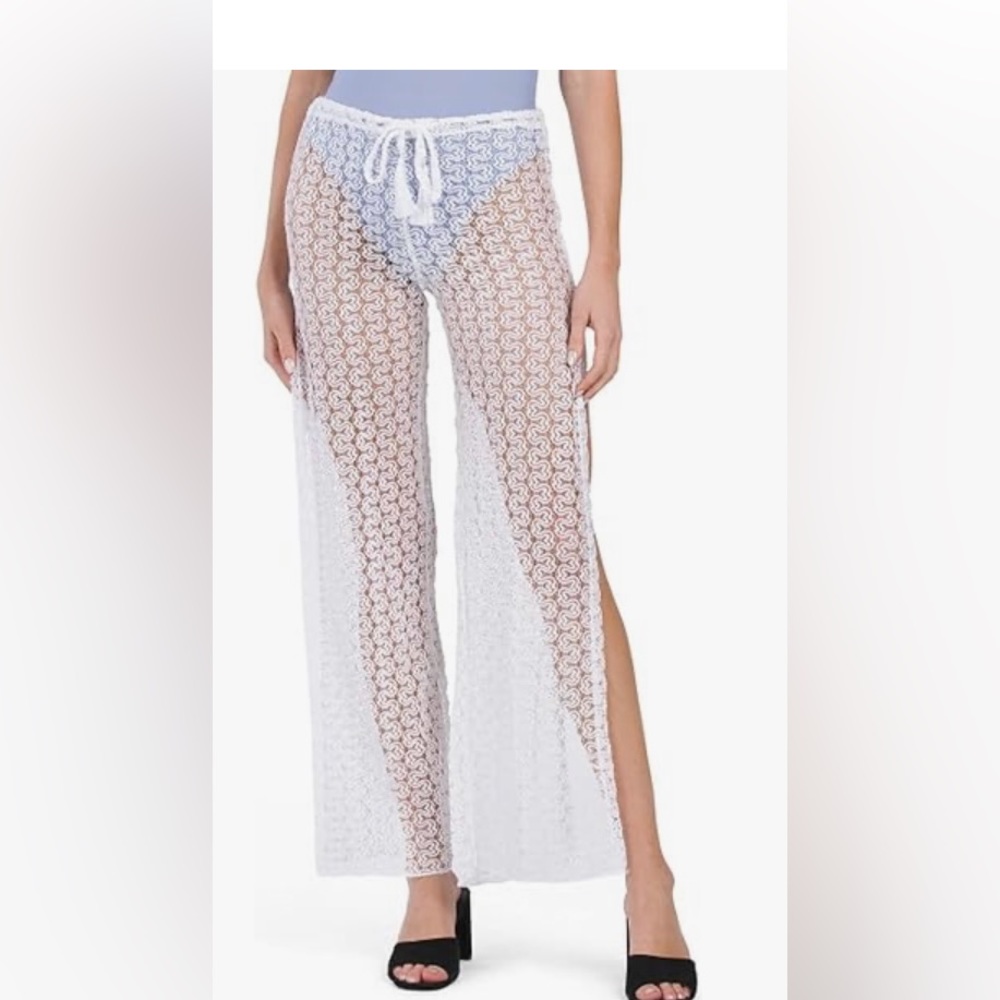 Becca - Split Leg Crochet Pant